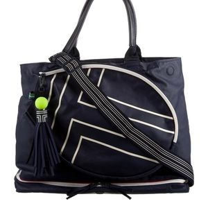 Tory Sport Leather trimmed tennis bag 🎾